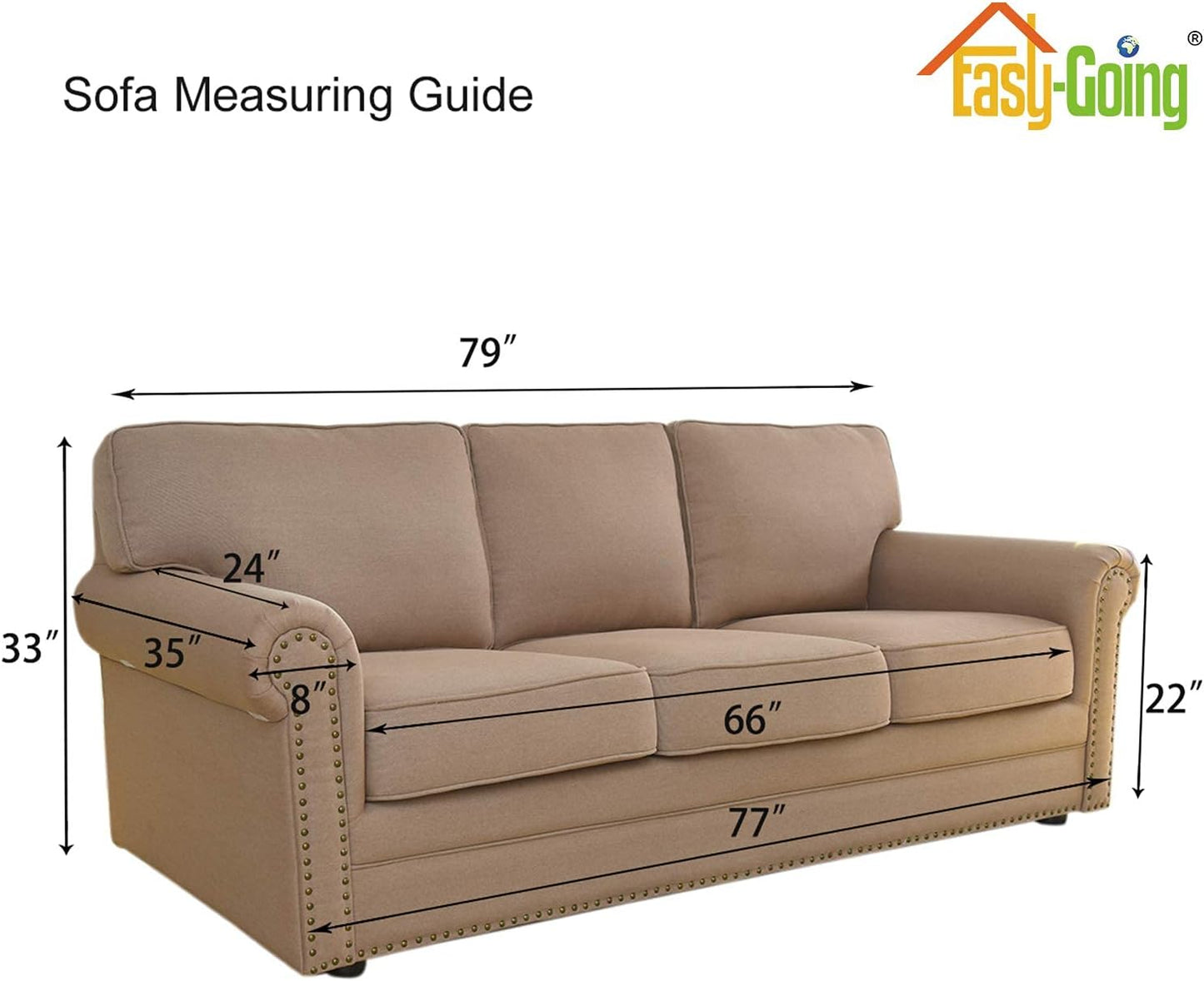 Easy-Going Stretch Sofa Slipcover 1-Piece Sofa Cover Furniture Protect