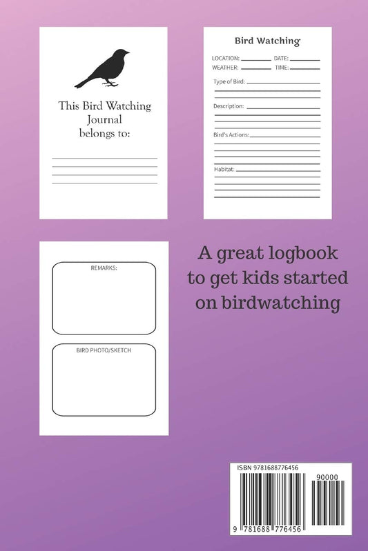 Bird Journal for Girls: A great logbook to get kids started on birdwatching. 6x9 150 page paperback logbook