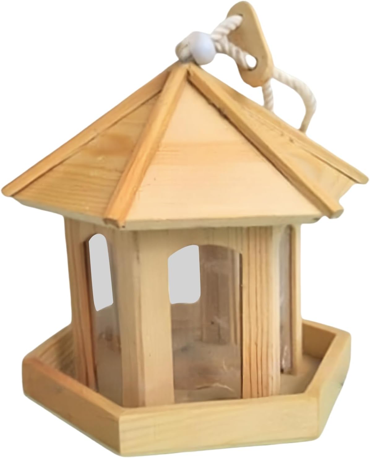 Bird Feeders for Outside | Hexagonal Garden Cage Ornament | Wild Bird Feeders,for Garden Backyard Patio Lawn Window Balcony Deck Wildlife Attraction