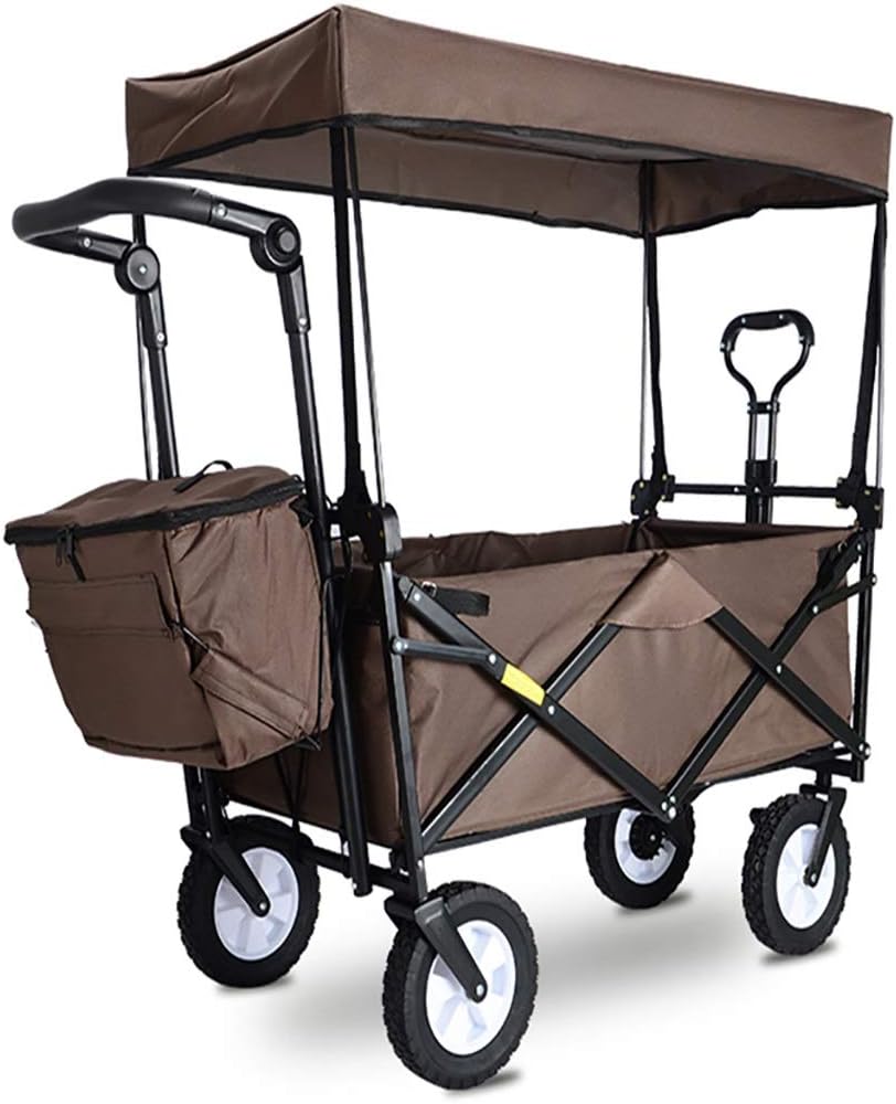 Hand Trucks,Foldiportable Outdoor Grocery Four-Wheel Trolley Cart, Multi-Function Campifishitrailer, Household Portable Supermarket Trolleys/I/a