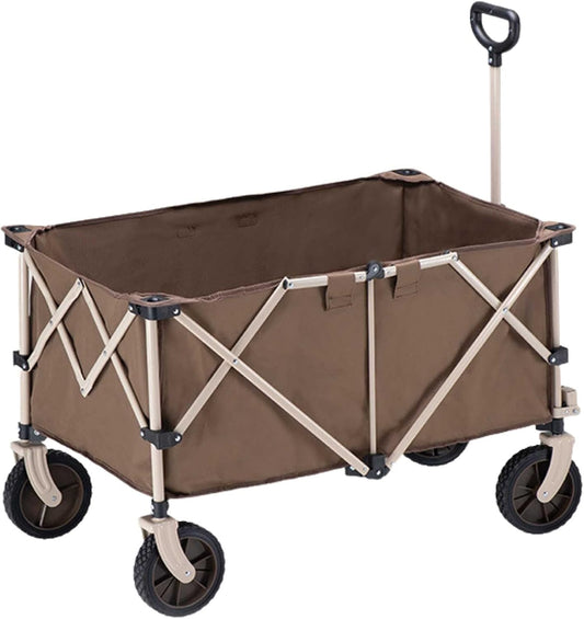 Foldable Outdoor Beach Wagon All-Terrain l Wagon Stroller Shopping Car