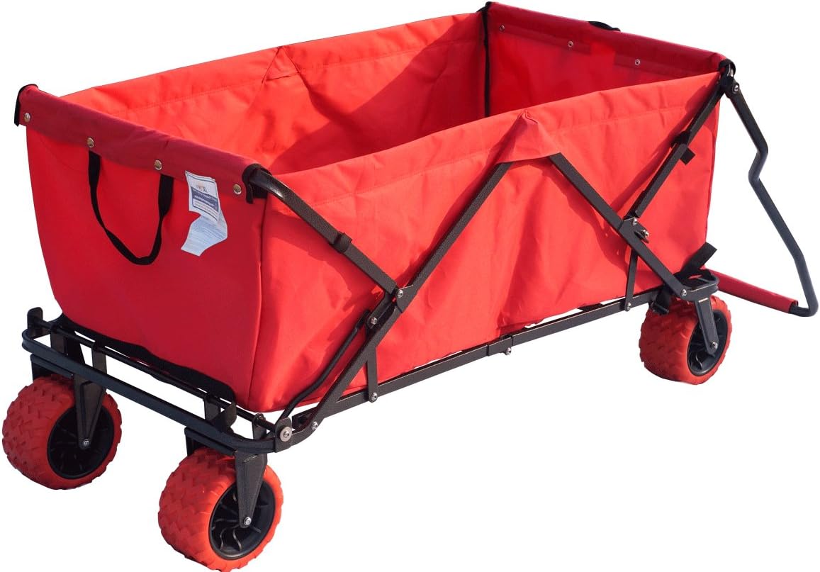 Impact Canopy Folding Collapsible Utility Wagon, Extra-Large Wagon wit