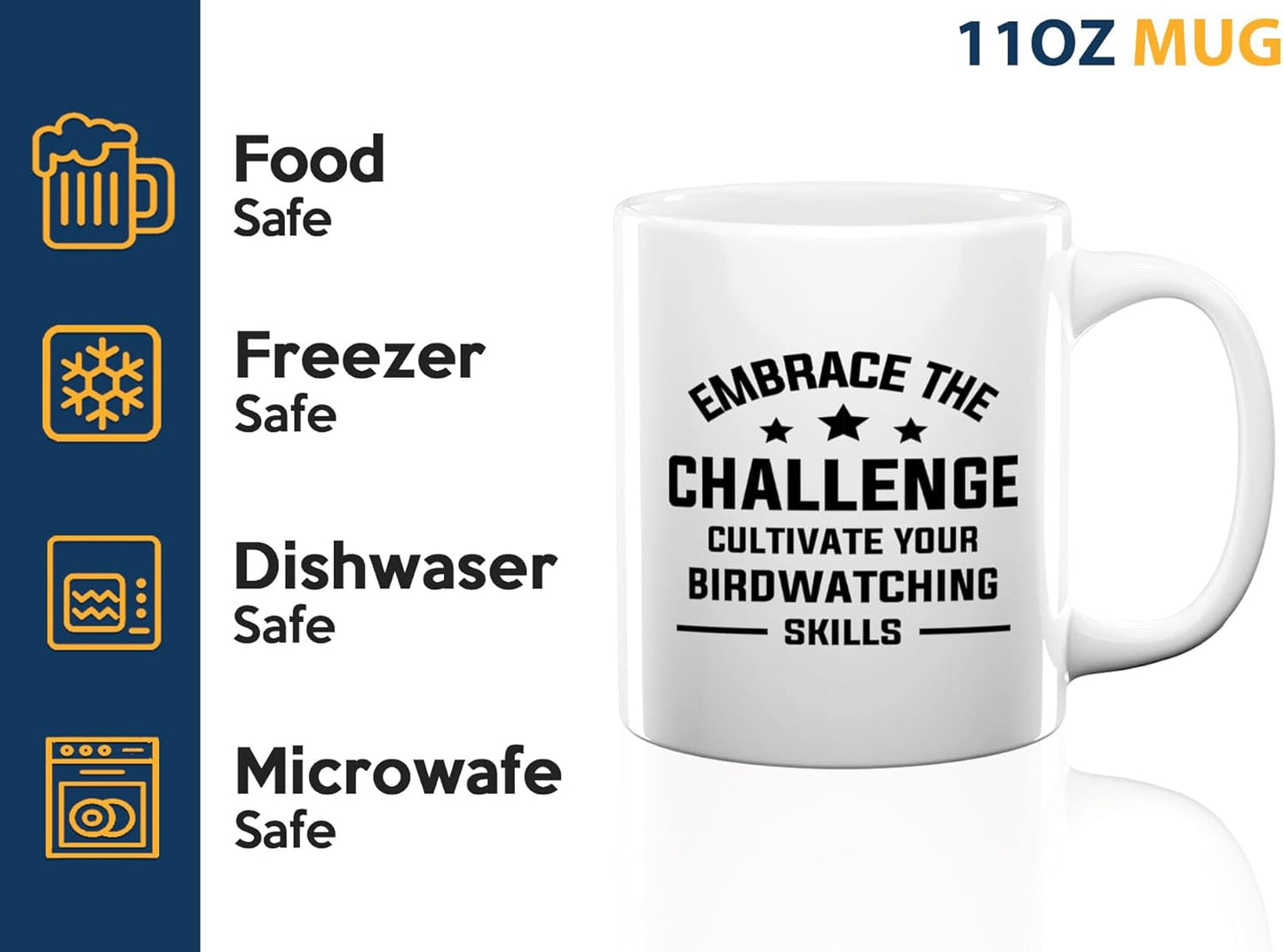 Hobby Coffee Mug 11oz White -Birdwatching Skills - Bird Feeder Backyar