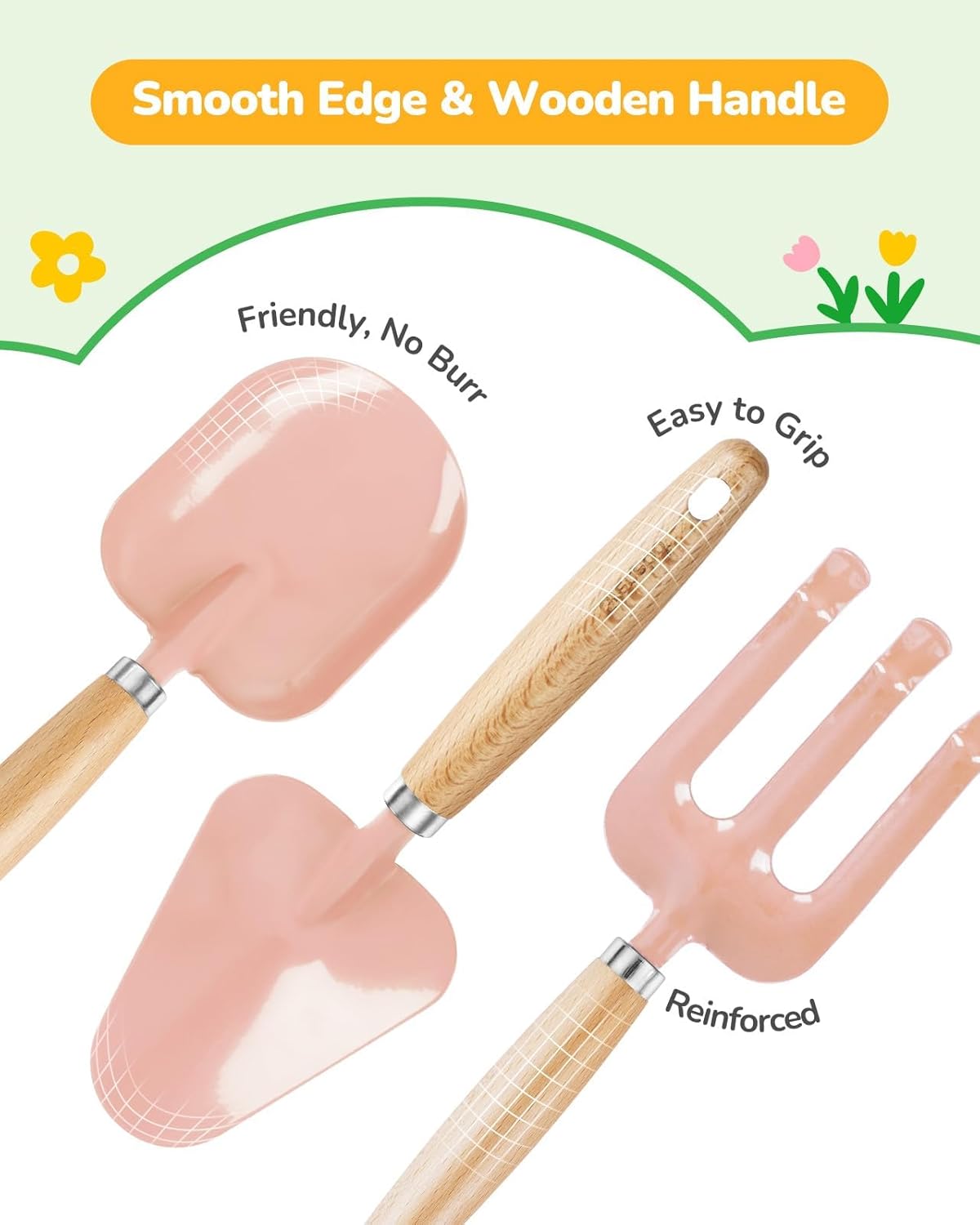 Kids Gardening Set Toys, Quality Garden Tool Kit for Kids and Toddlers