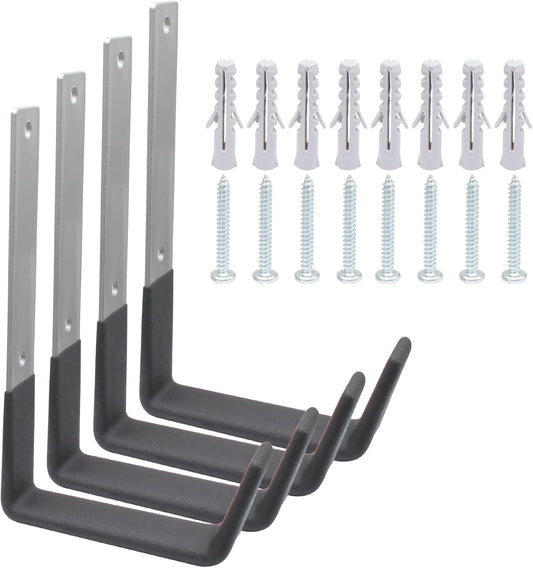 Bivethoi Heavy Duty Steel Hooks, Garage Storage Utility Hooks Garden Tool Organizer, Wall Mount Hooks, Small U Hooks, Steel Garage Garden Hooks(4 Pack)