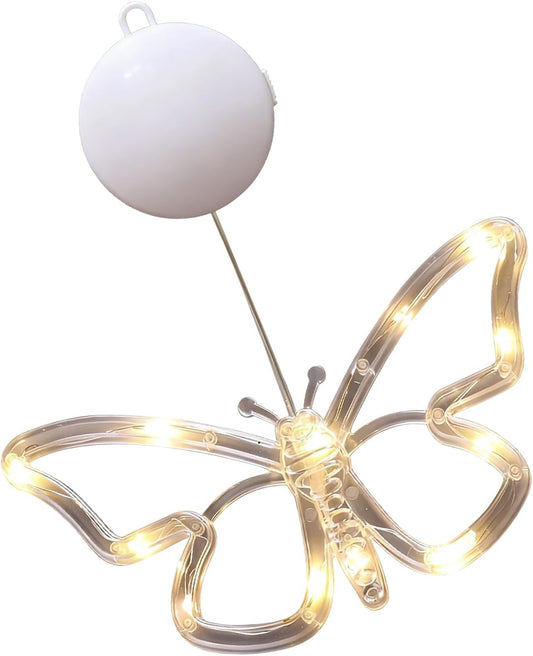 Battery Operated Butterfly Lights - LED Lighting Decoration, Outdoor Sign with Solar Option, String Lights with Colorful Butterflies, Garden Decoration Set, LED Light for Lawn Bedroom
