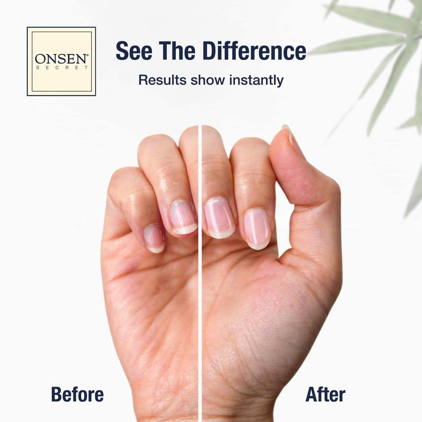 Onsen Secret Nail Care Kit - w/Cuticle Care Serum, Japanese Nail Buffe