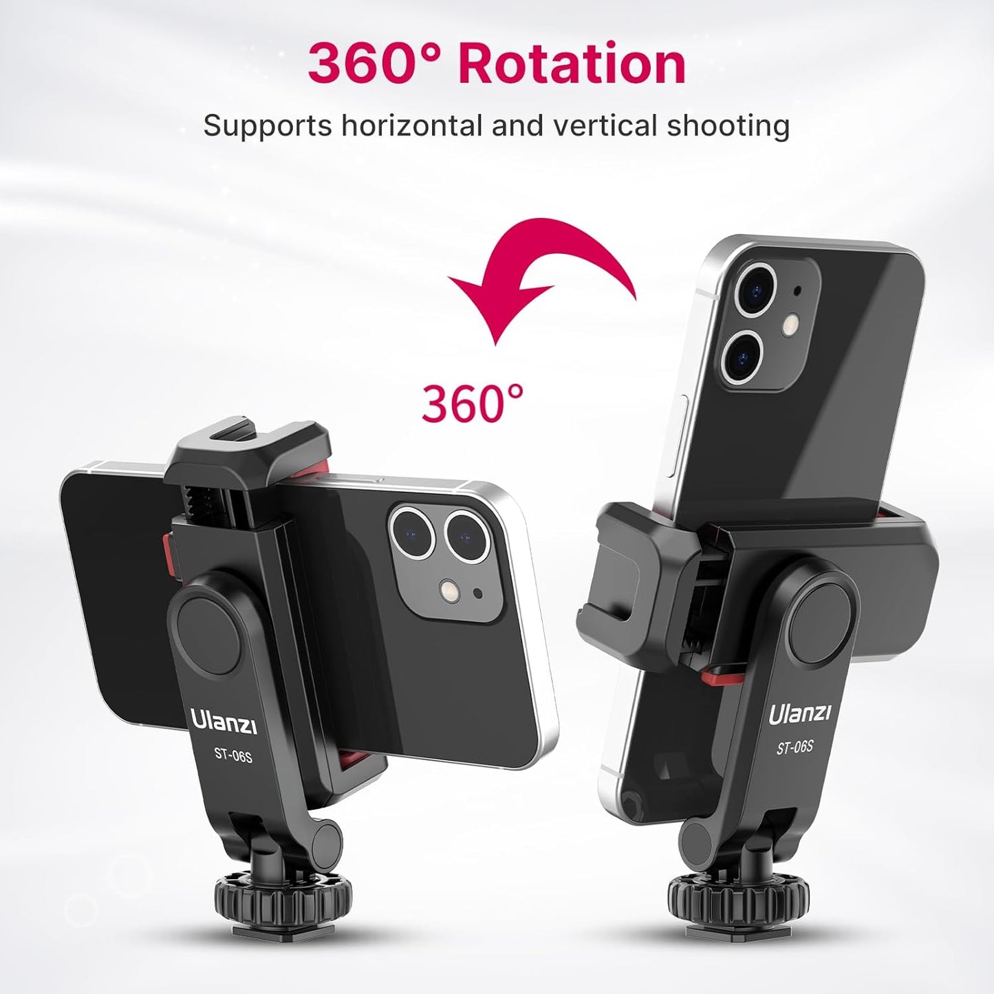 Phone Tripod Mount Holder for iPhone - ULANZI ST-06S Camera Hot 2 Cold