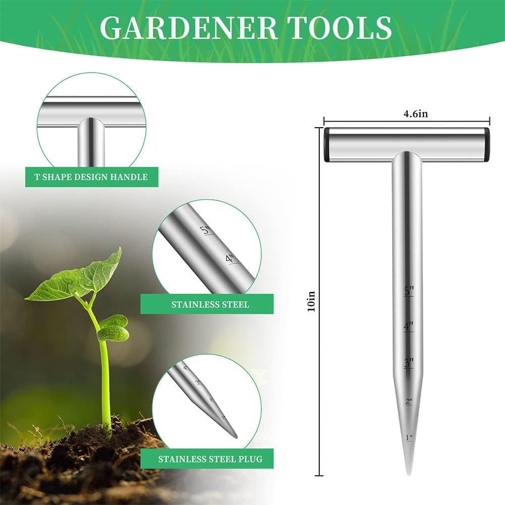 Hand Dibber, Seed Dibber, Bulb Planter Tool, Seed Planter Tool, Hole D