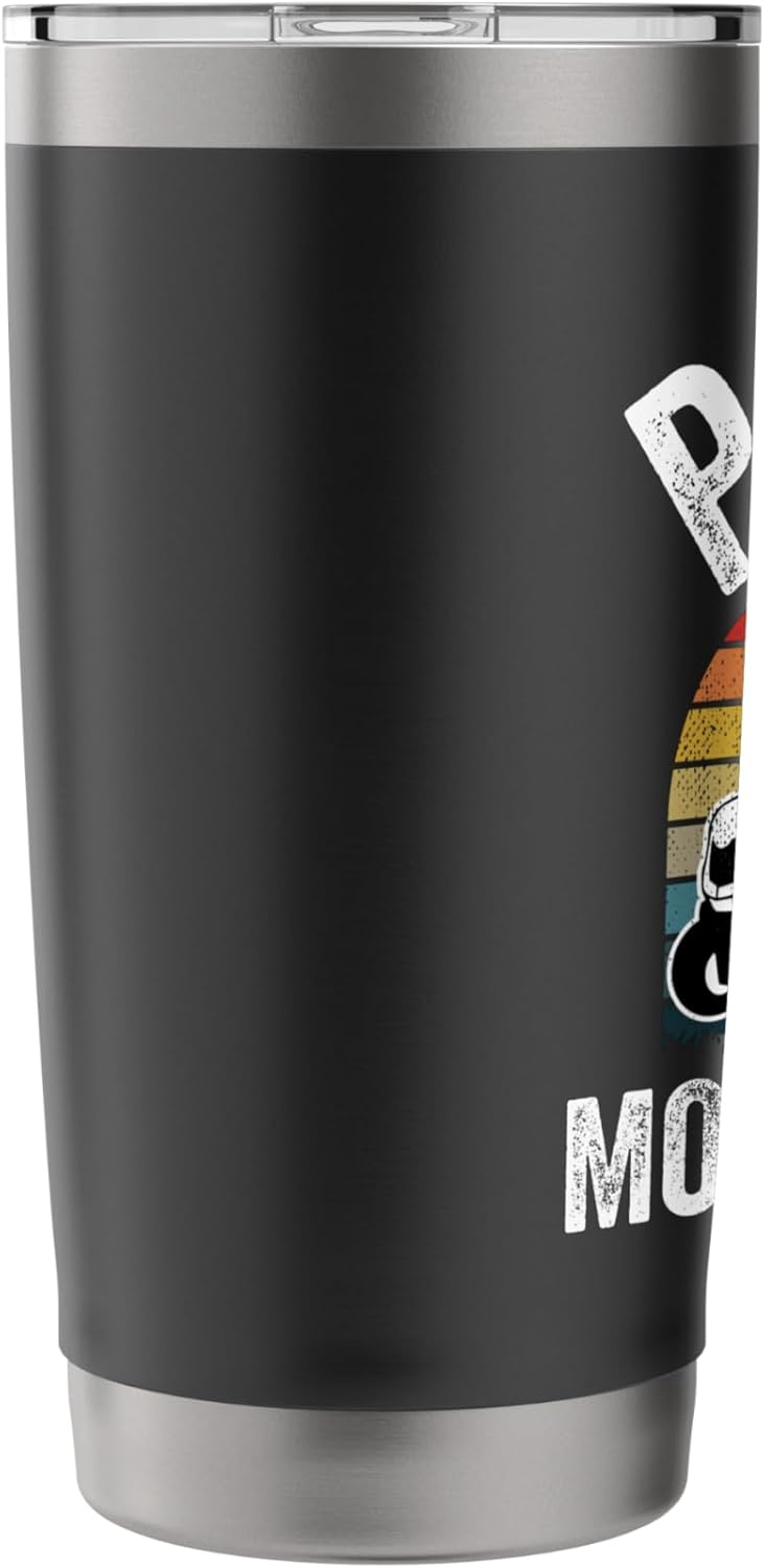 Papa Mows Best Funny Gardener Lawn Care Father's Day Stainless Steel Insulated Tumbler