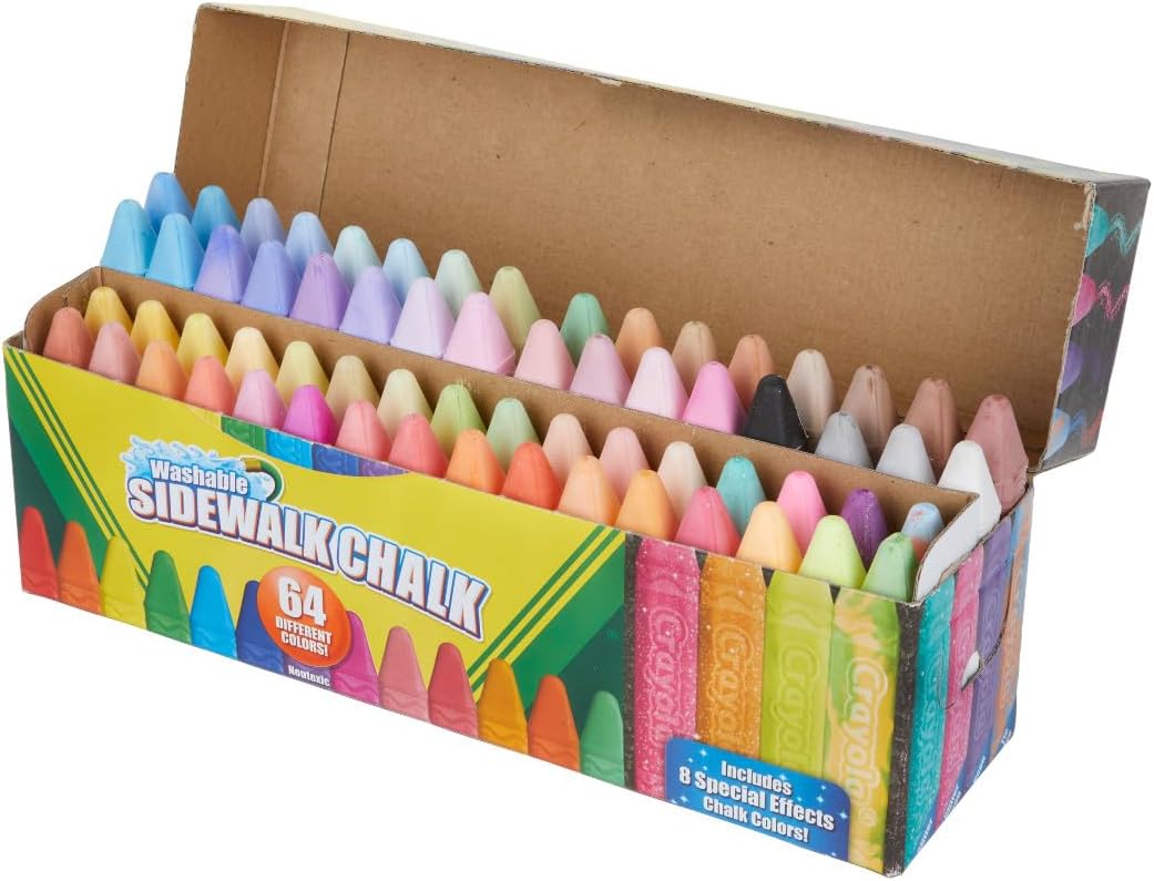 Crayola Ultimate Washable Chalk Collection (64ct), Essential Easter Ba