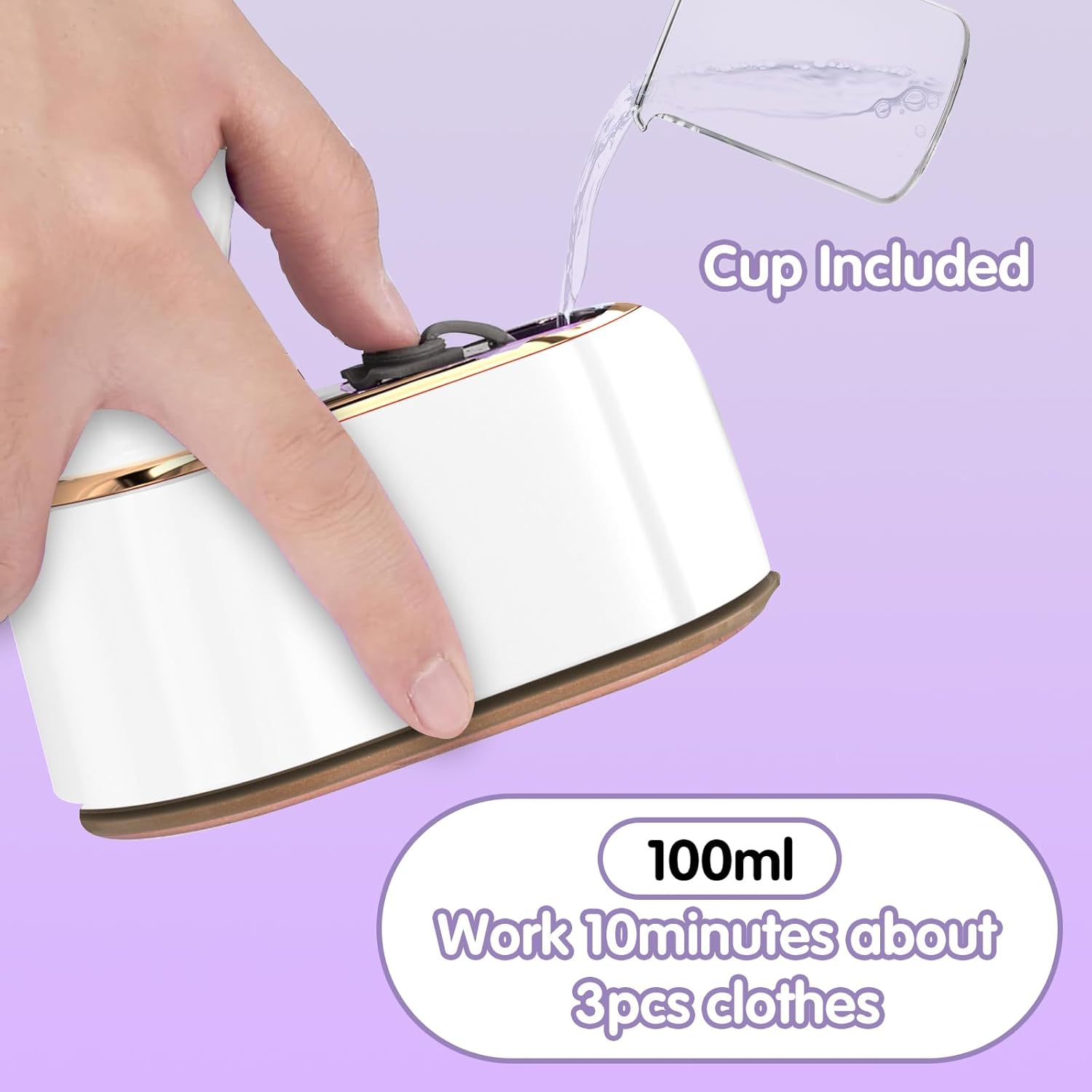 Travel Steamer Iron for Clothes Mini - Portable Ironing Machine Travel