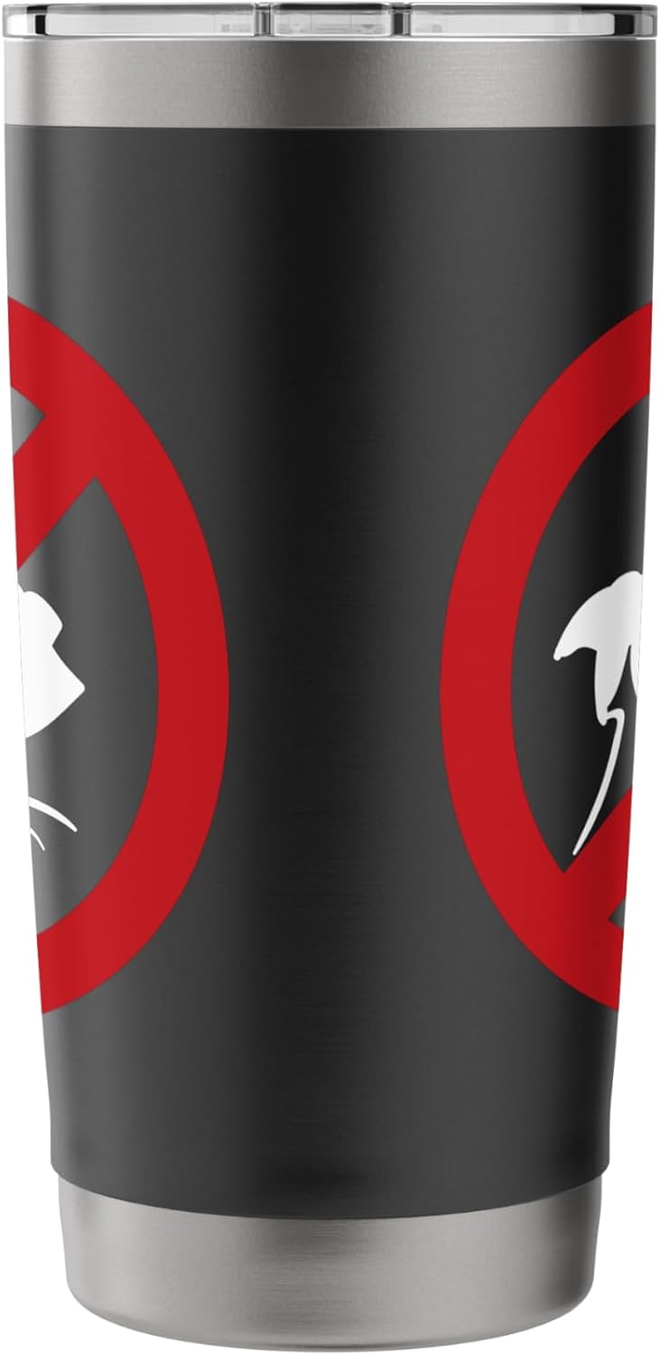 Pest Control Flea Sign Gag Halloween Gift No Fleas Allowed Stainless Steel Insulated Tumbler