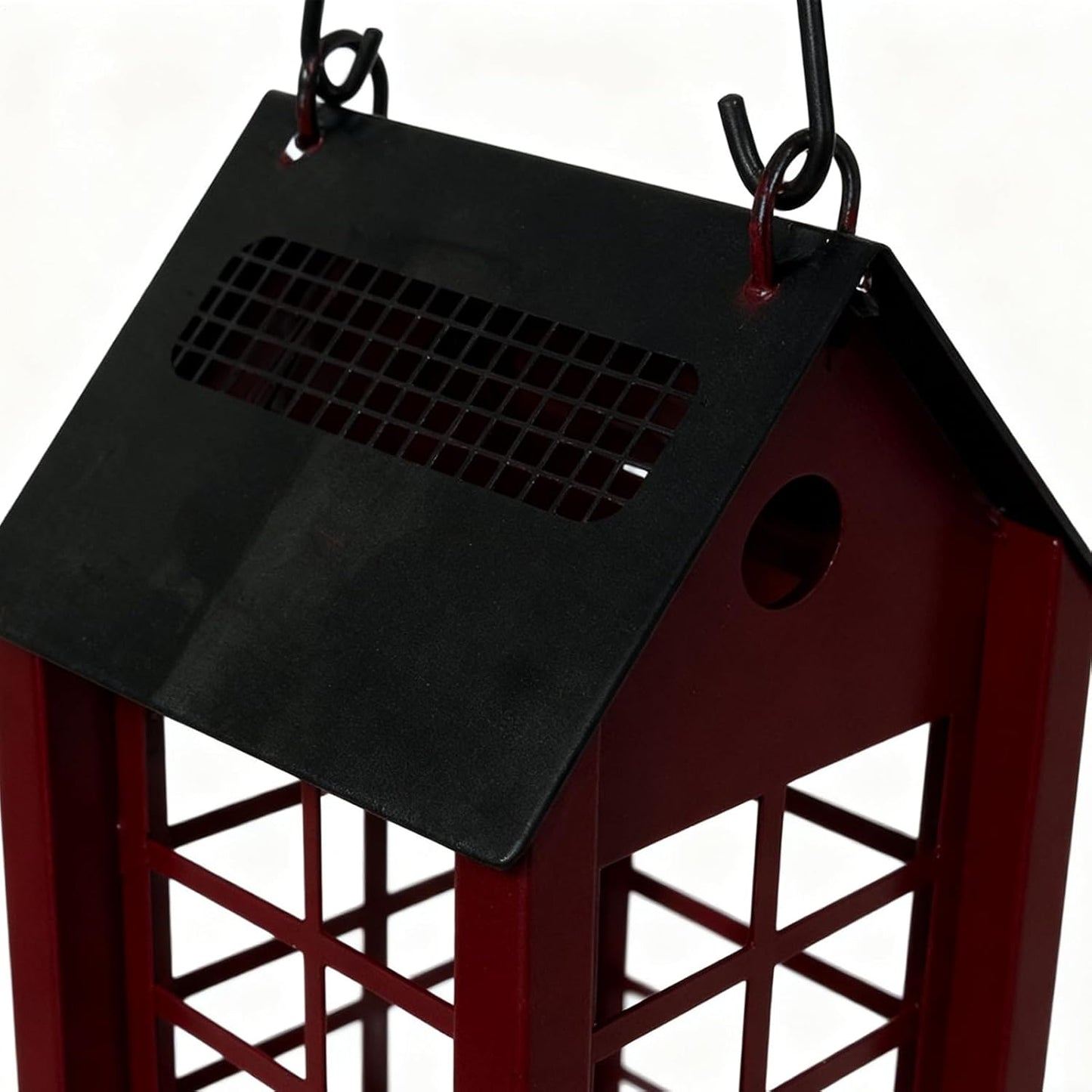 Metal Wild Bird Feeders, Squirrel-Proof 43x32x20cm Feeding House for Hummingbirds, Finches, Sparrows, Perfect for Yard, Patio, Porch, Park, Balcony