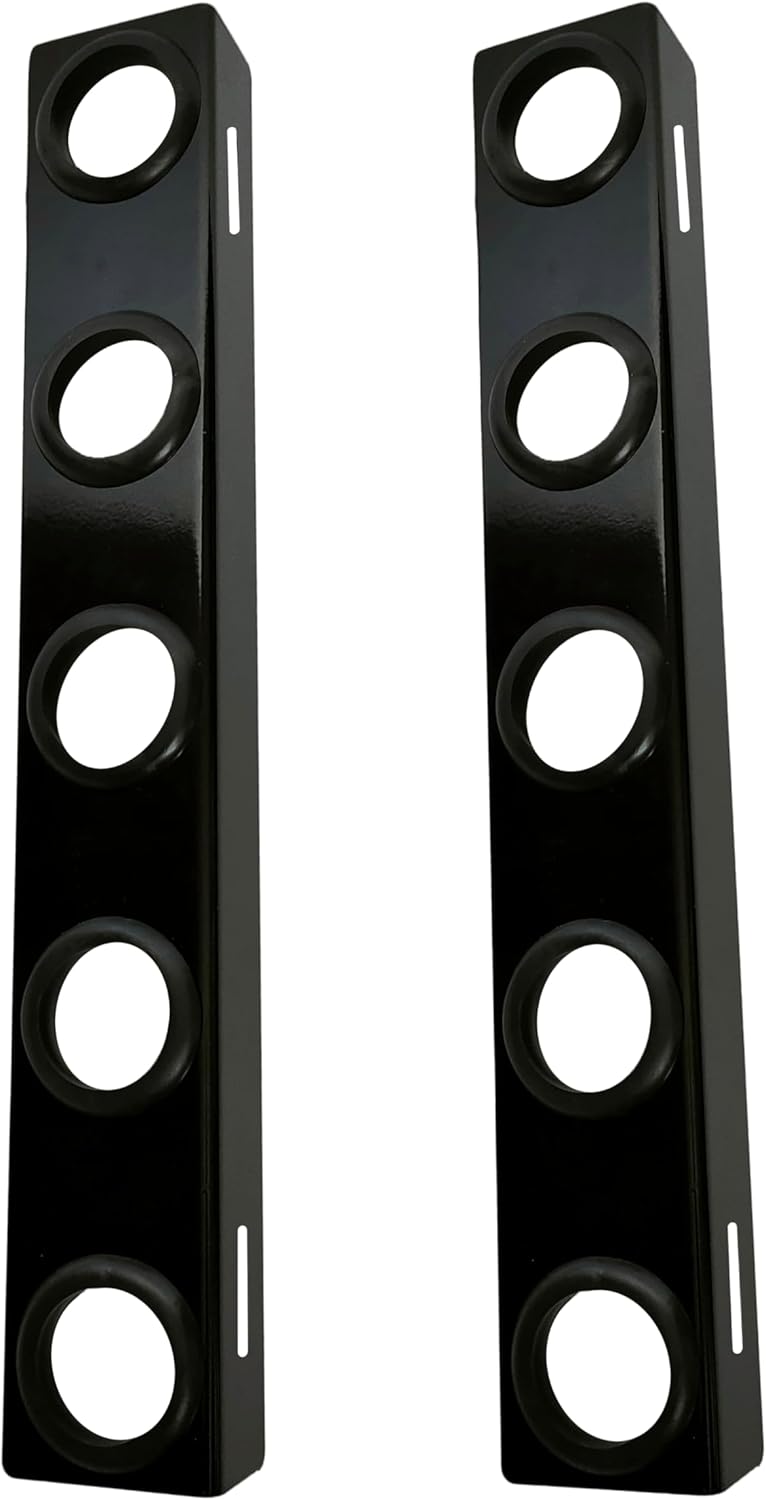 Landscape Hand Trailer Rack for Law Equipment, 5 Holes Hand Tool Storage Holder with Rubber Grommets and Mounting Hardware for Shovels, Rakes, Holes, Pickaxes and Other Straight Handel Tools