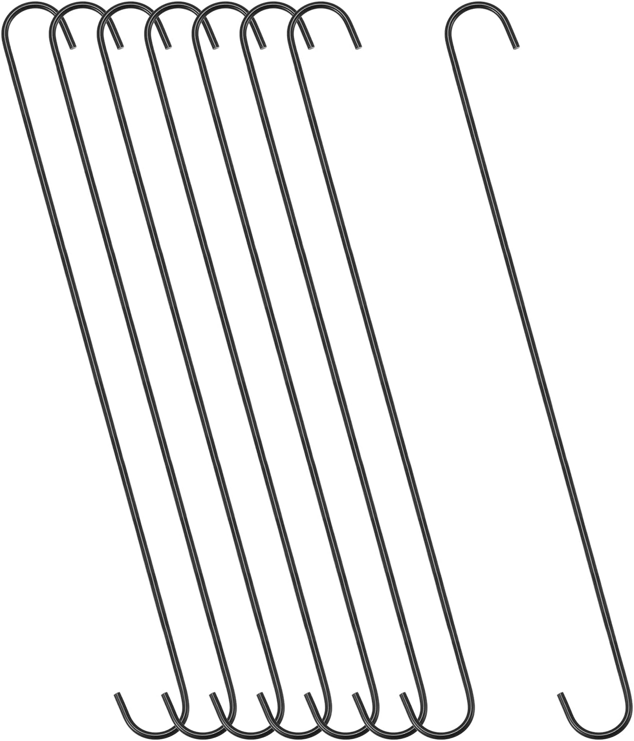 uxcell S Hanging Hooks, 20inch/500mm Extra Long Steel Hanger, Indoor O