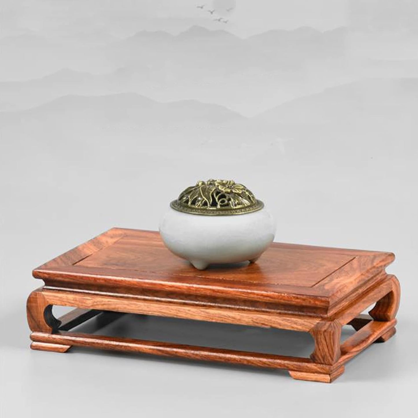 Vase Base Plant Stand for Indoor Outdoor Plants Flower Holder Stand for Wooden Bonsai Base 2.2Inch High Rectangular Decoration Worker Bonsai Display ?Base