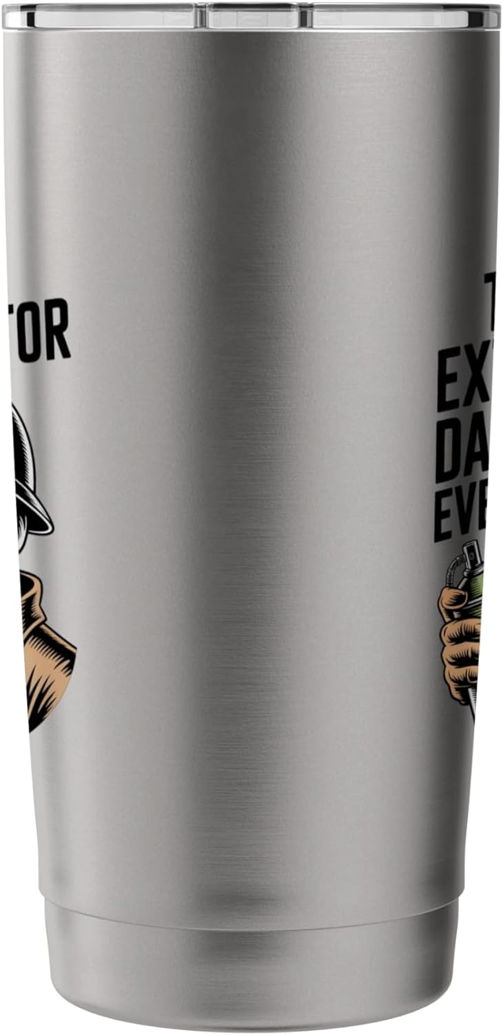 Funny Exterminator Dad Pest Control Father's Day Pest Dad Stainless Steel Insulated Tumbler