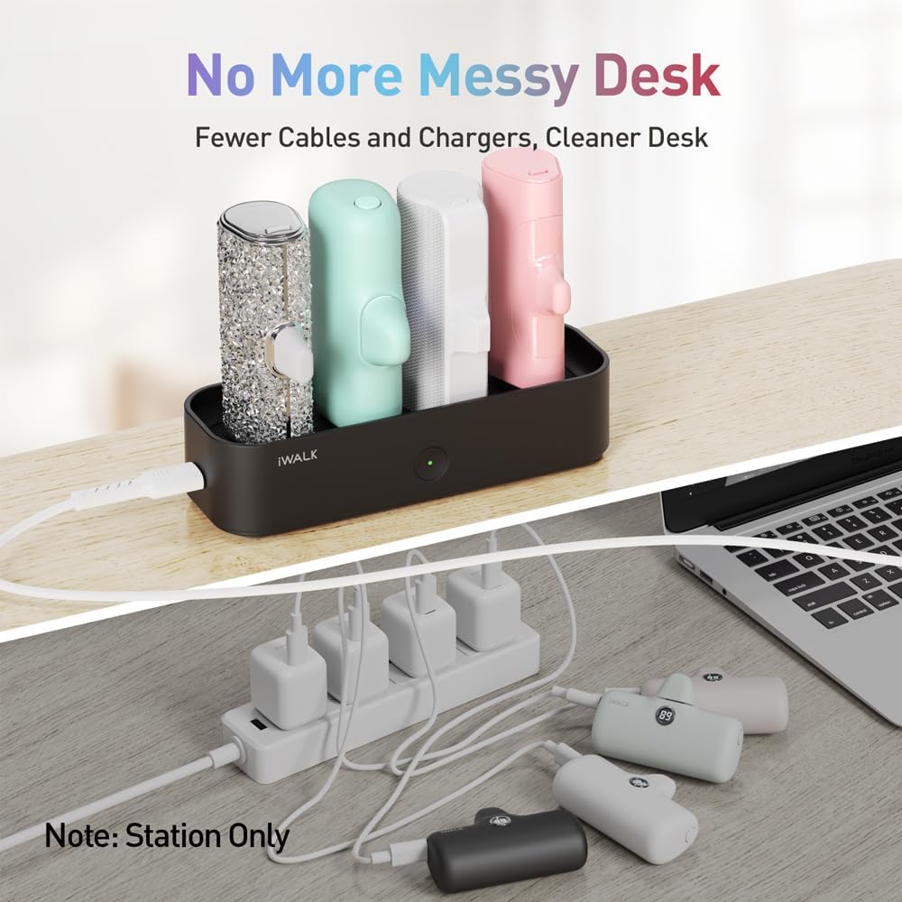 iWALK Charger Station for Portable Charger 4500mAh,4800mAh, 5000mAh, P