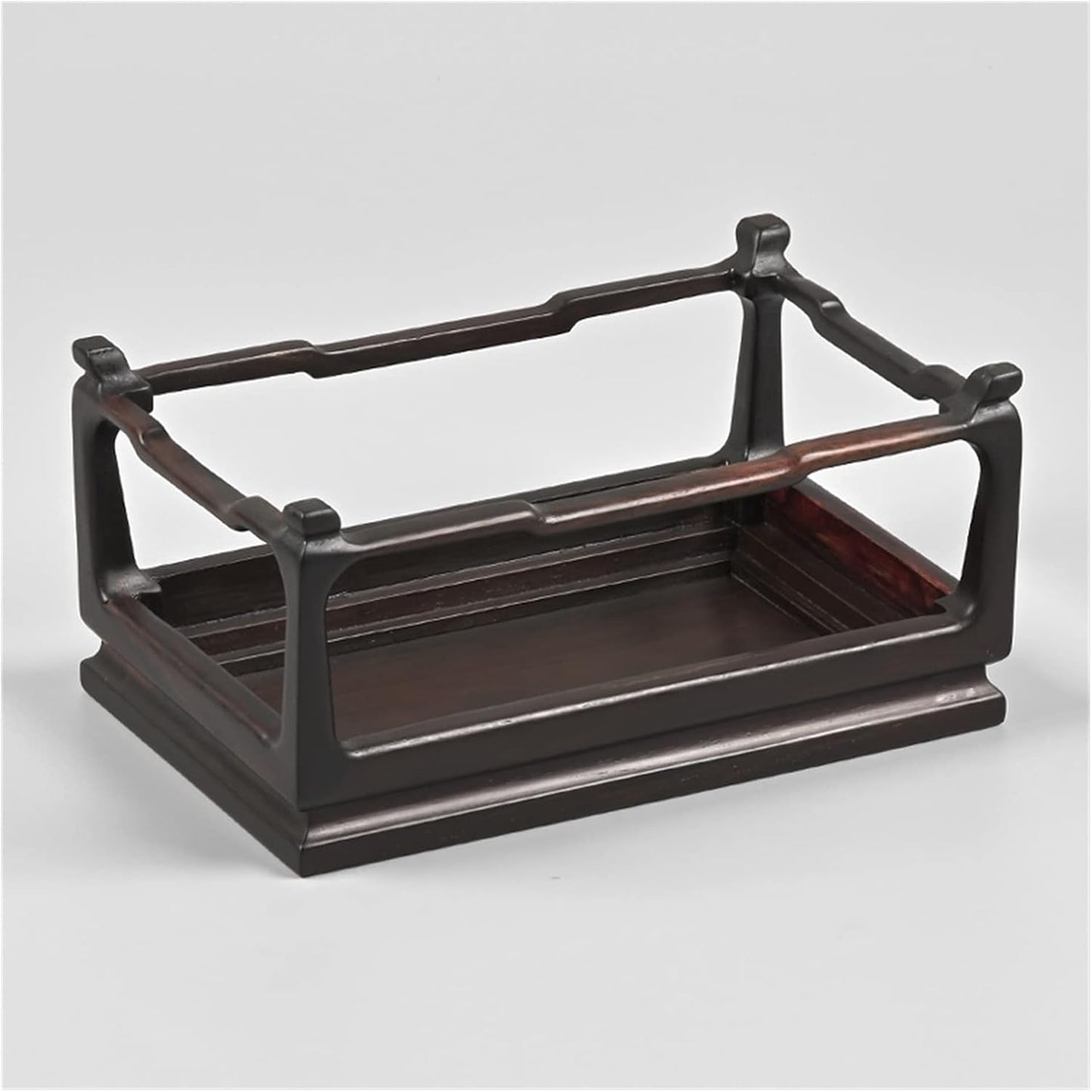 Pedestal Display Stand Wood Decorative Base for Craft Tea Set Plants Ornaments Display Rectangle Bonsai Display ?Base