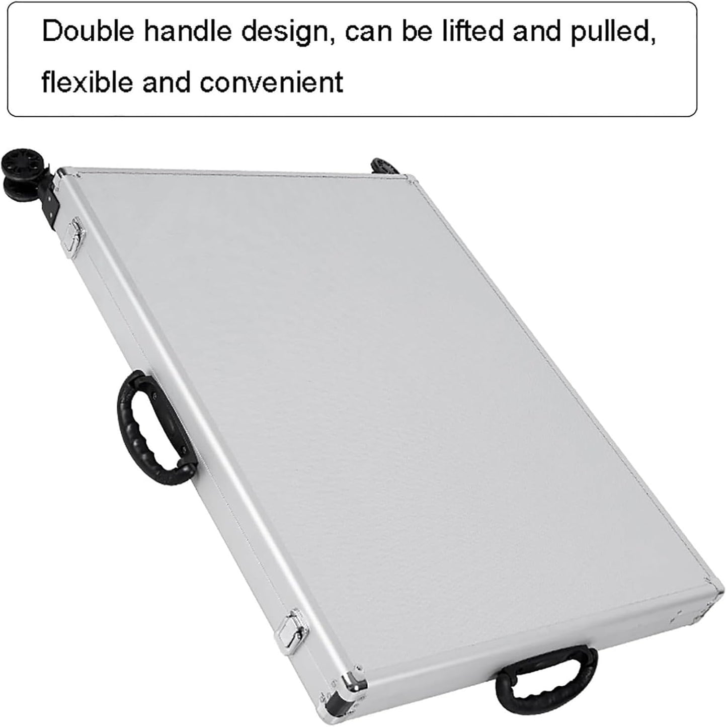 Mobile Foldable Vendor Cart, Aluminum Alloy Jewelry Display Case with Foldable Stand, Waterproof Night Market Jewelry Stall Display Suitcase, for Easy Transport and Displays