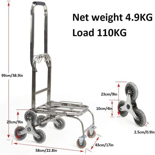Iron Multi-Functional Trolley Titties with Anti Puncture Rubber Wheels