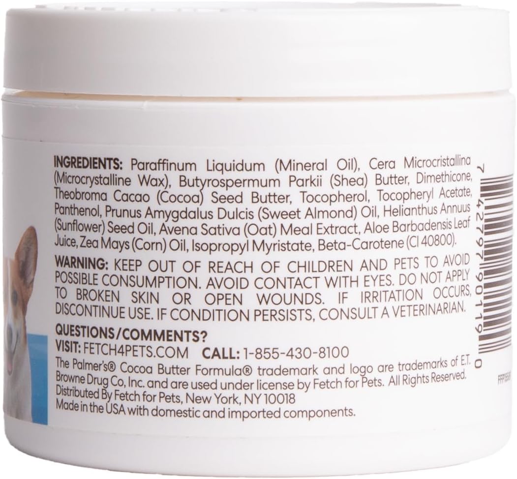 Palmer's for Pets Cocoa Butter Paw Pad and Nose Balm for Dogs, Fragran