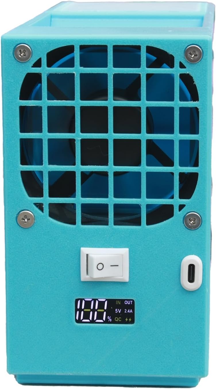 Bird Feed Blown Shell Splitter with Digital Indicator Light, Enlarged Feeding Port, Highly Efficient Interception of Tiny Particles, for Millet, Miscellaneous Grains