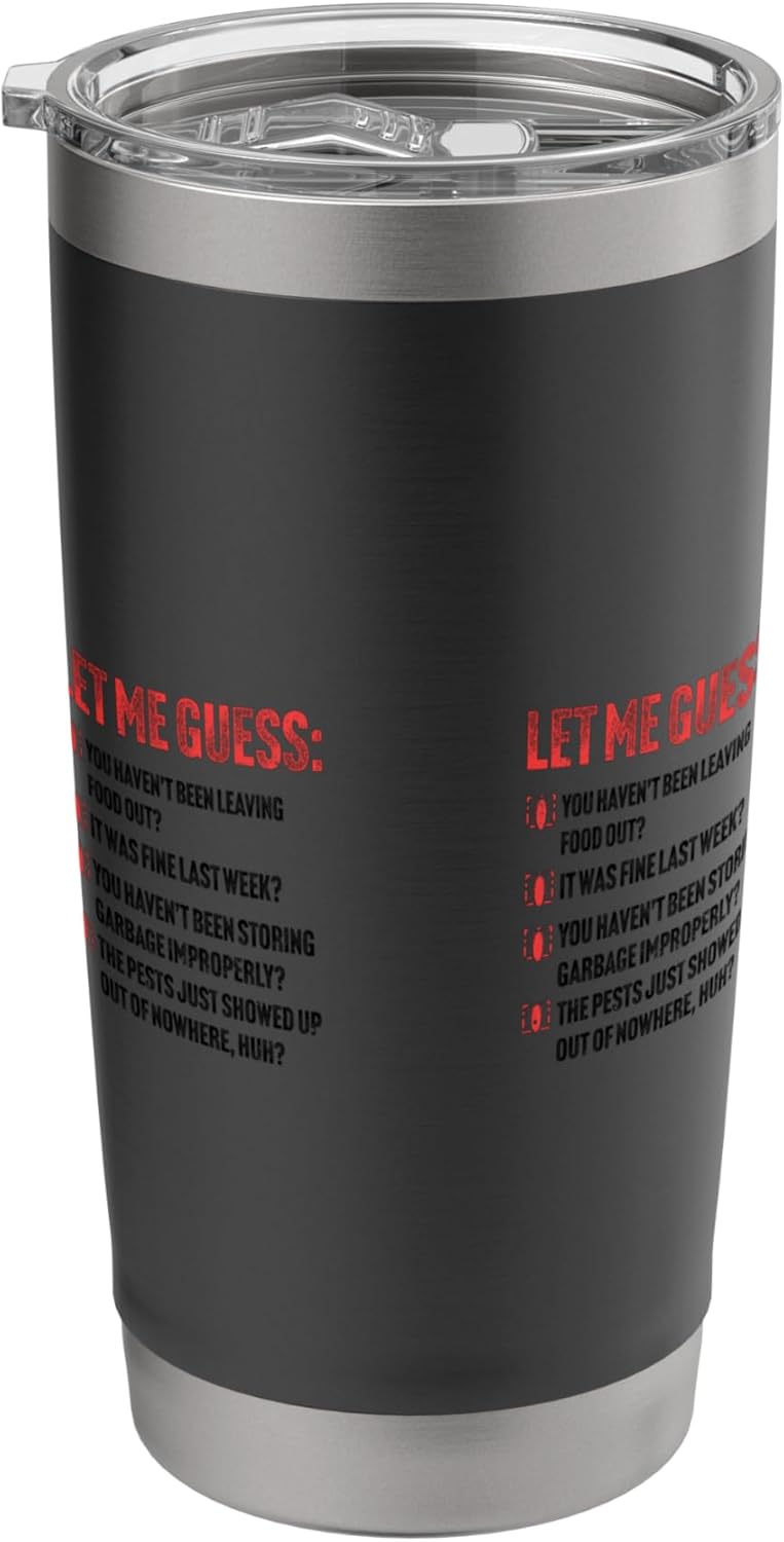 Pest Control funny Exterminator Coffee Mug Stainless Steel Insulated Tumbler