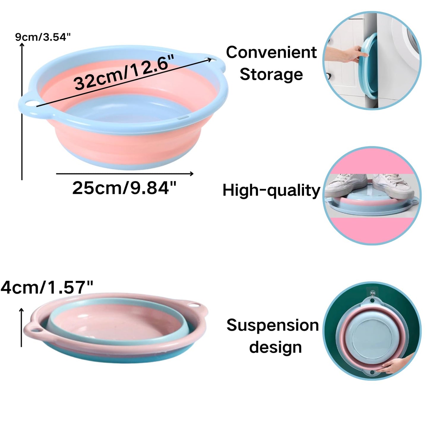 6 Pcs Hedgehog Bath Supplies Kit, Foldable Bathtub and Cleaning Brush 