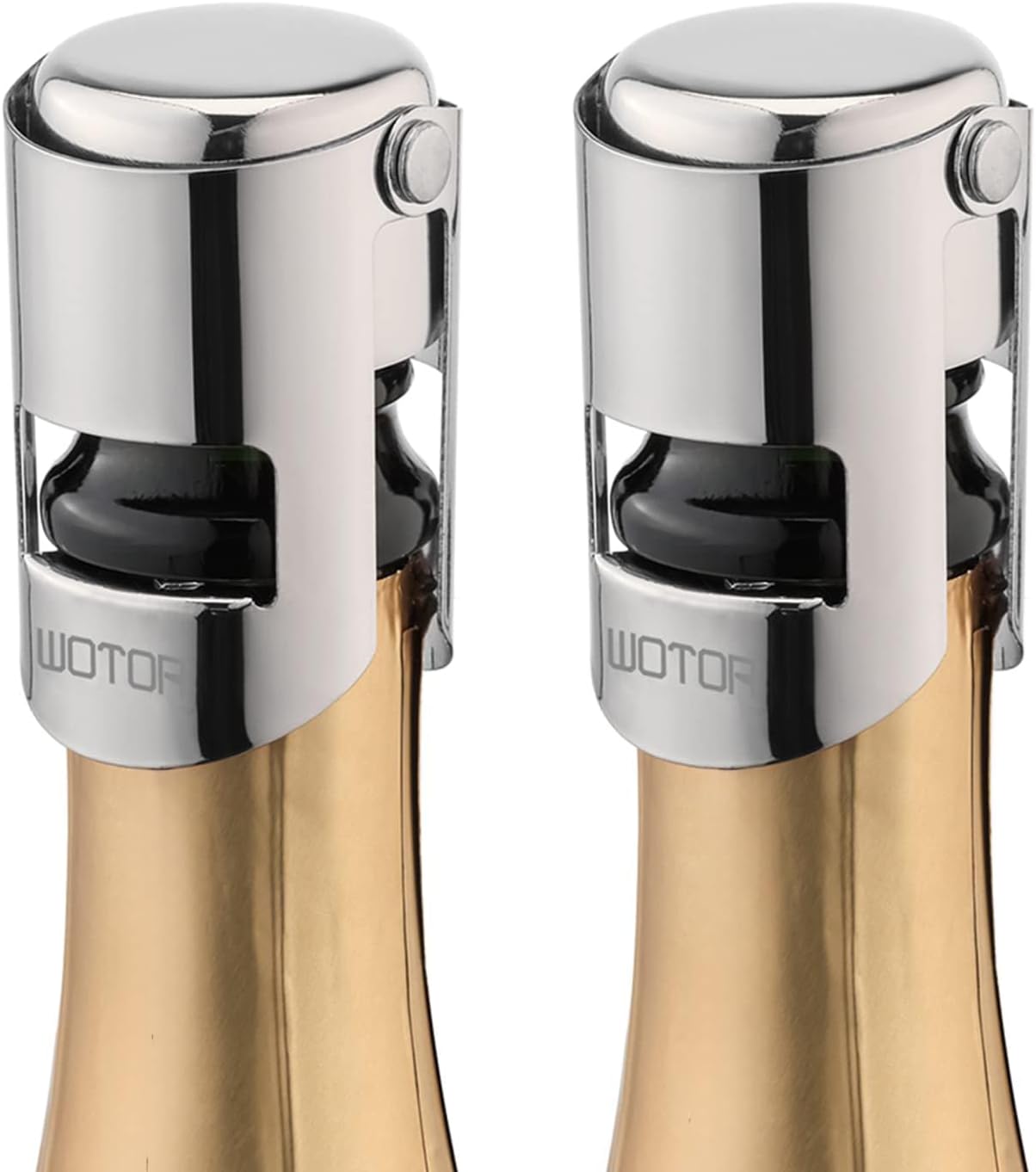 WOTOR Champagne Stoppers Stainless Steel, Prosecco Bottle Stopper with