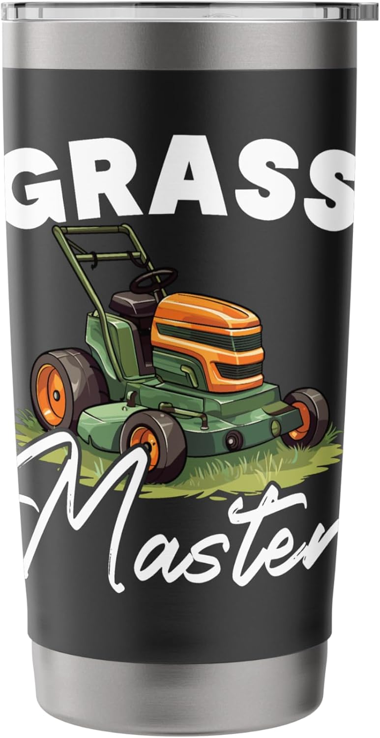 Lawn Mower Lawn Mowing Landscaping Lawn Care Gardening Stainless Steel Insulated Tumbler