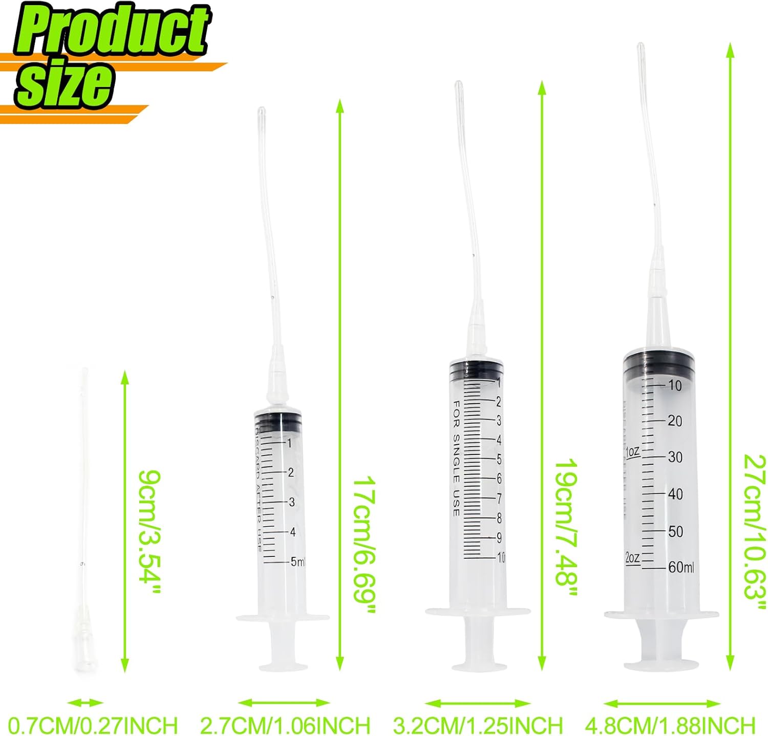 1 Set Bird Feeding Syringe with Tubes Pet Feeding Syringe Plastic Syri
