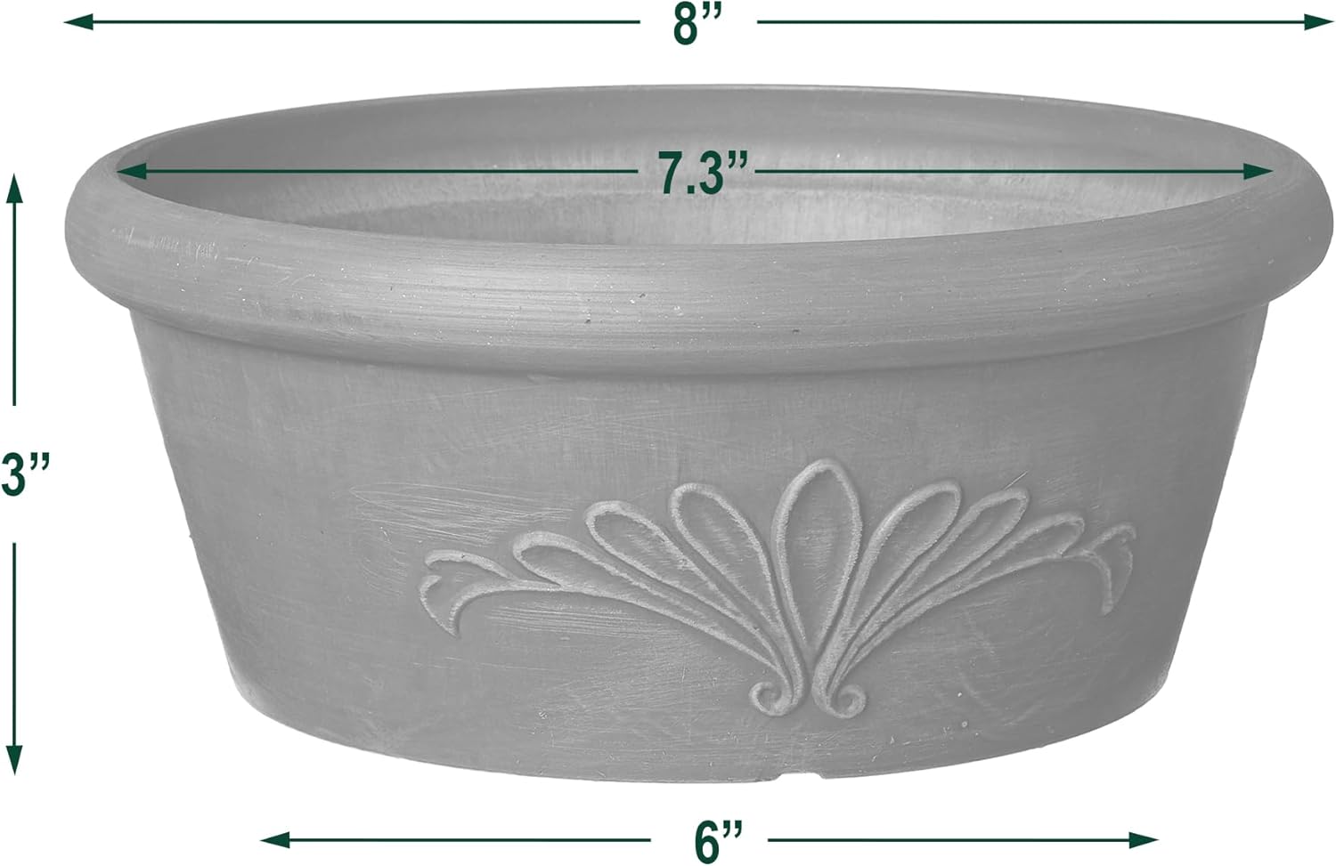 Arcadia Garden Products PSW TA20TC Plastic/Stone/Wood Composite Bulb P