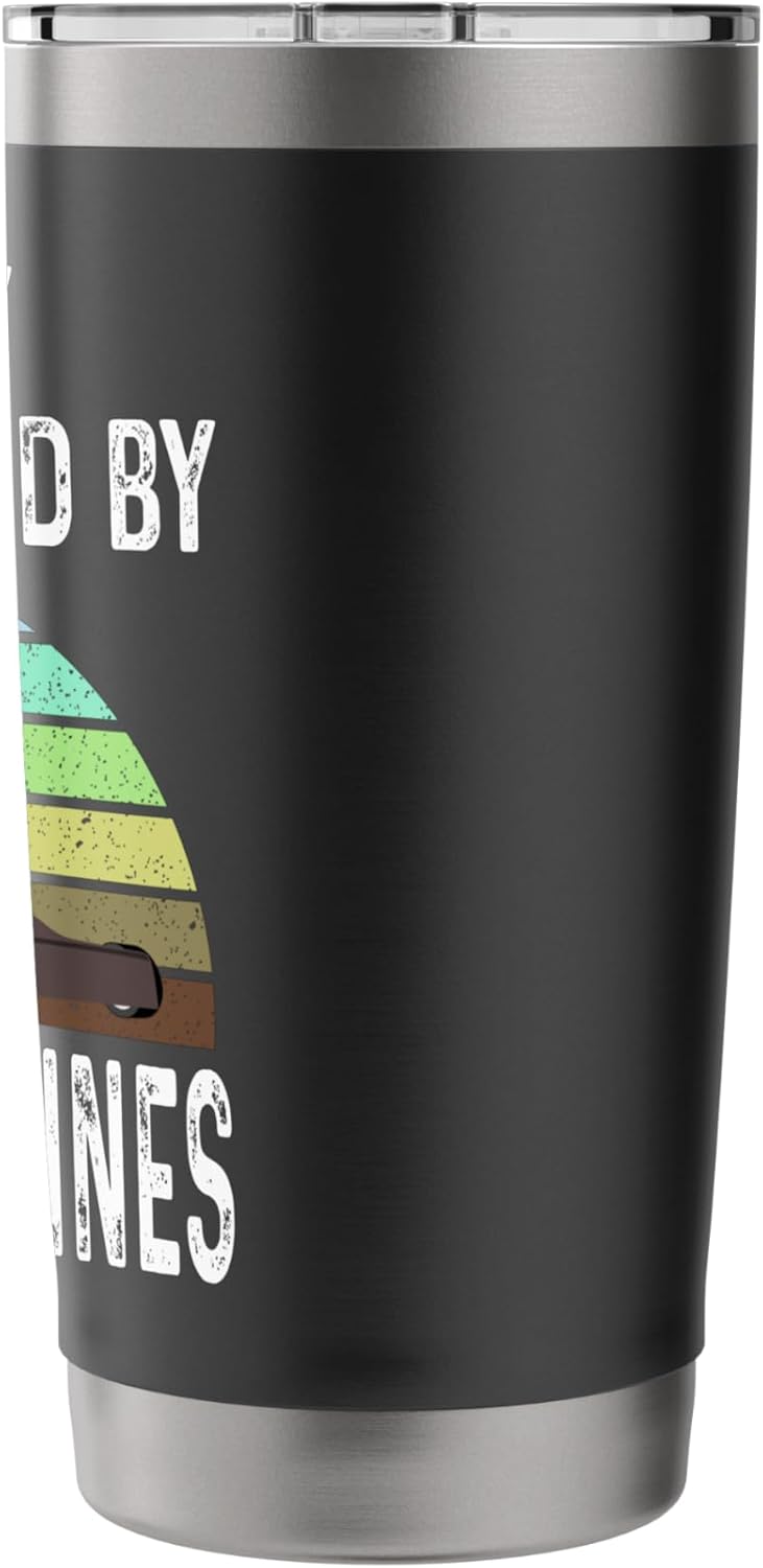 Funny Easily Distracted By Straight Lines Best Lawn Care Stainless Steel Insulated Tumbler