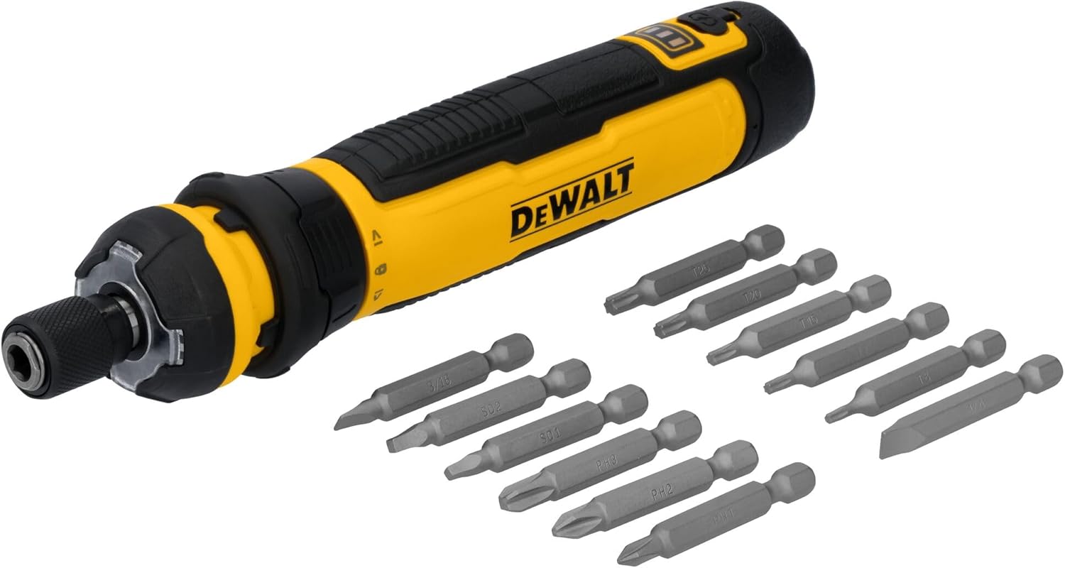 DEWALT Cordless Screwdriver, 4V USB Rechargeable Electric Screwdriver 