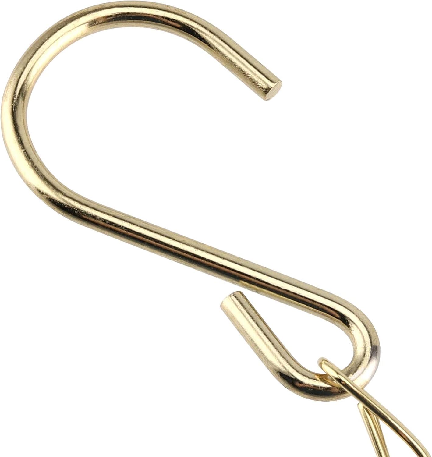 PINGEUI 8 Pack Gold Hanging Baskets Chains, 16 Inch Heavy Duty Metal Hanging Basket Chain Decorative Chains with S Hook, Plant Hanger Indoor Outdoor Replacement Hanging Chains
