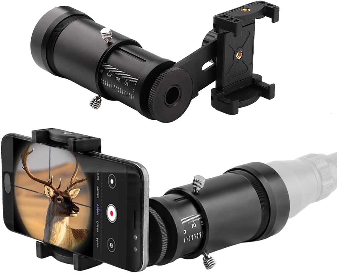 SnapLock Scope Camera Adapter – Effortless Smartphone Mount for Precision Shots & Instant Sharing
