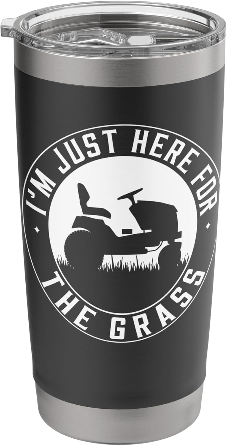 Lawn Mowing Landscapers Lawn Mower Gardening Lawn Care Stainless Steel Insulated Tumbler