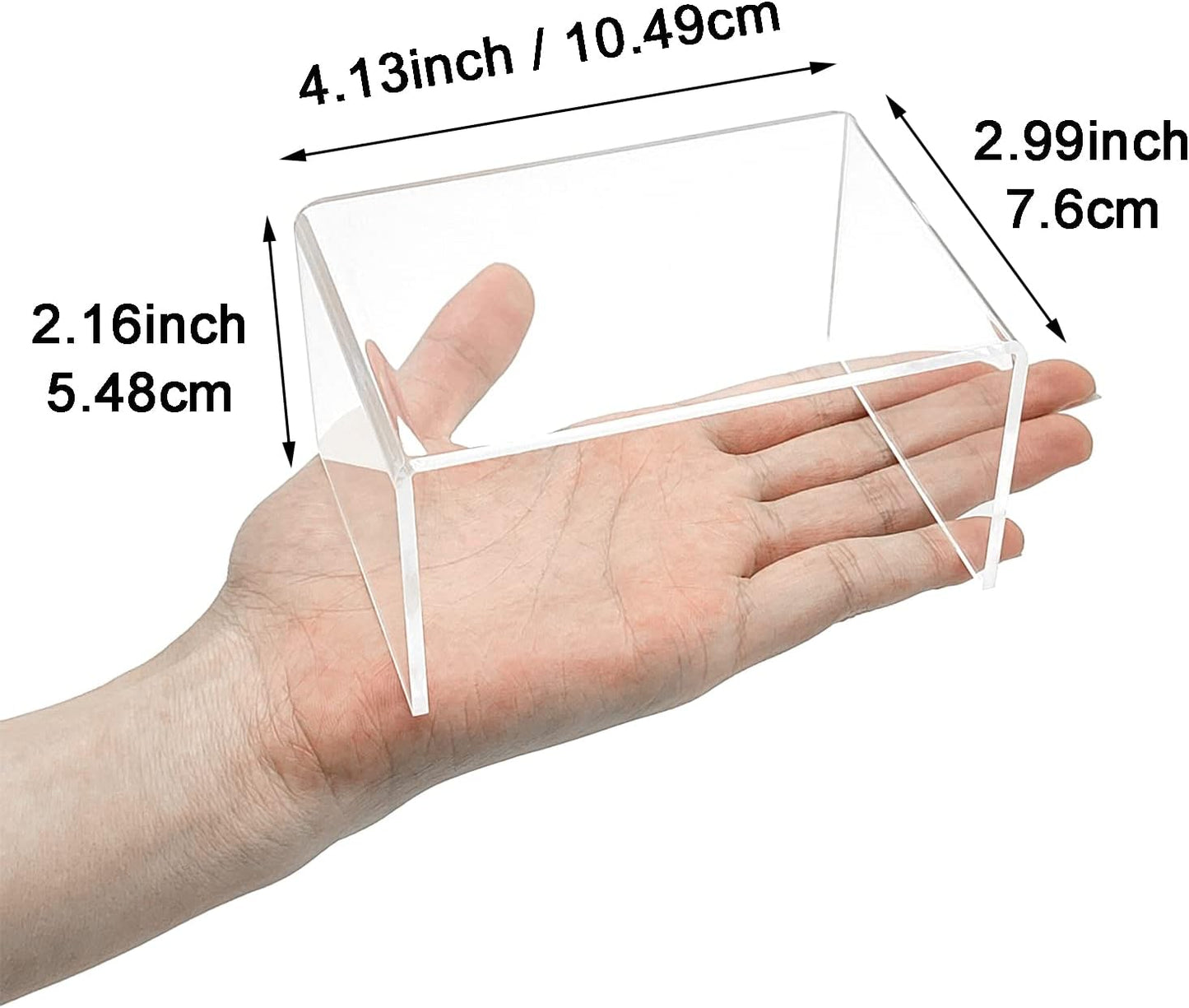 2 Sets Acrylic Display Risers(3",4",5") Clear Product Stand,Cupcakes Holder Dessert Transparent Showcase Stands, Candy Bar Risers, Lifts for Figures
