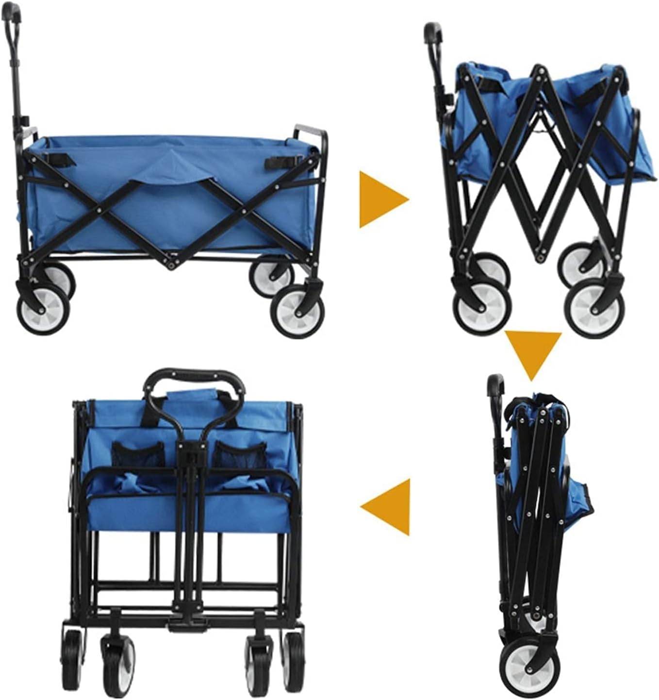 Portable Camping Cart,Camping Wagon Outdoor Utility Wagon Folding Gard