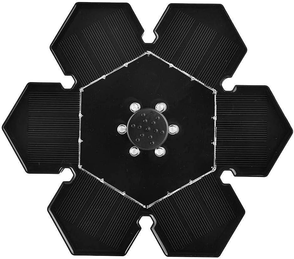 Solar Fountain 9V 2.4W with LED Light for Outdoor Pond Pool Fish Tank Garden Decoration
