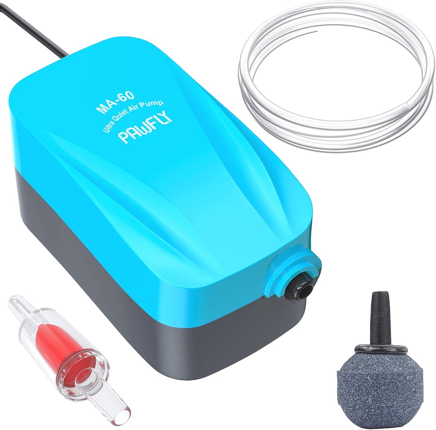 Pawfly Aquarium 15-40 GPH Compact Air Pump Quiet Oxygen Aerator Pump w
