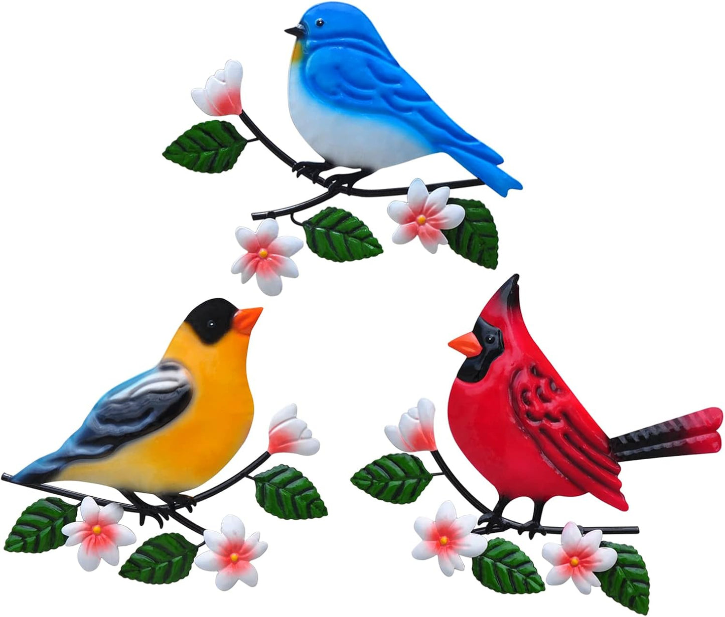 Metal Bird Wall Decor Bird Wall Art Metal Outdoor Wall Art Suitable for Garden Art Clearance Outdoor Wall Decorations for Patio Set of 3