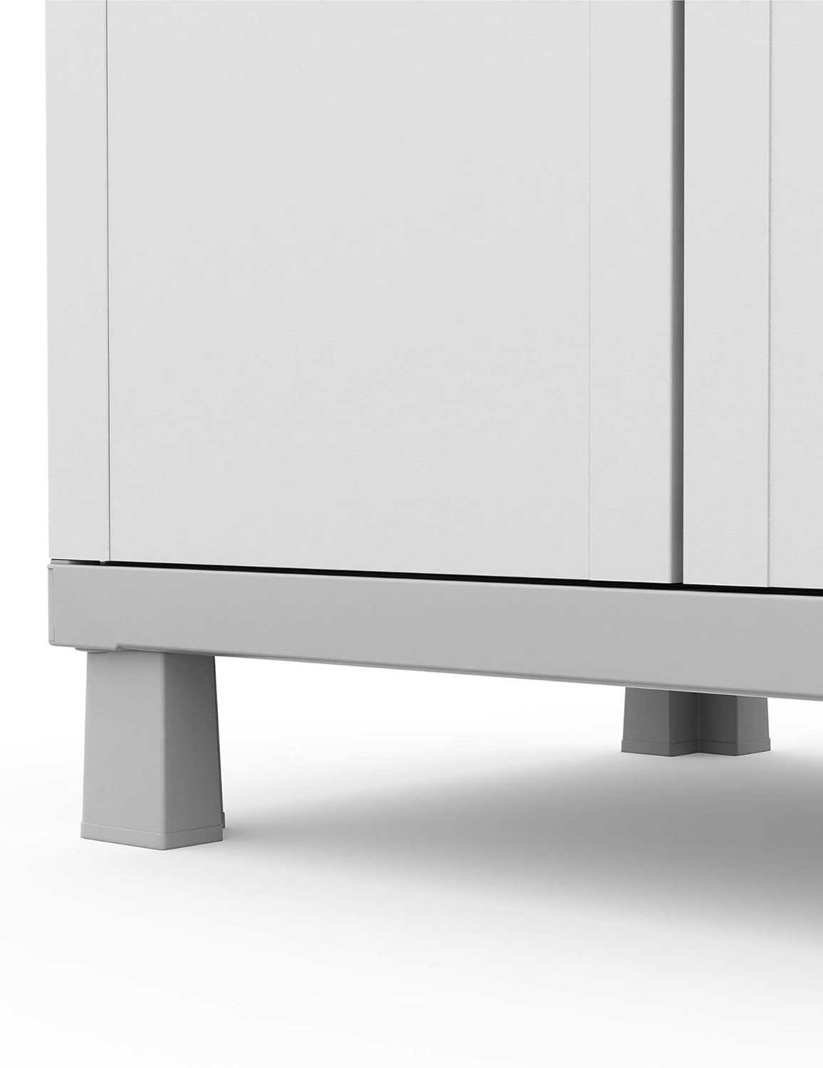 Keter Storage Cabinet with Doors and Shelves for Laundry Room, Garage,