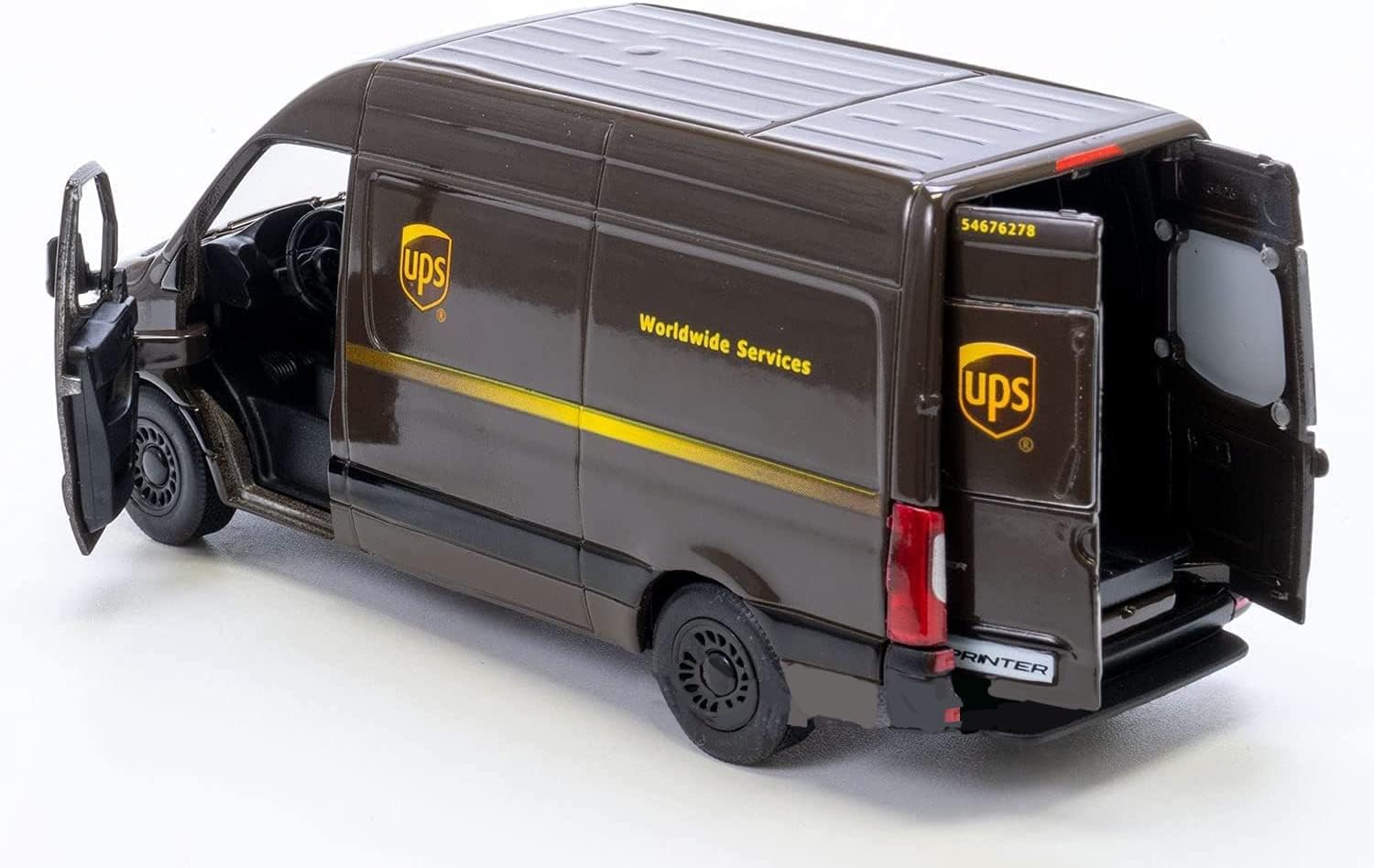 KiNSMART - UPS Mercedes-Benz Sprinter + United States Postal Mail Truc