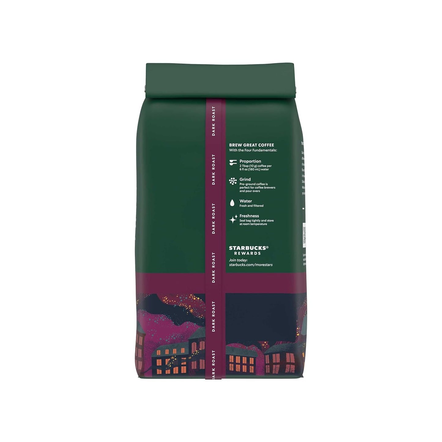 Starbucks Ground Coffee, Dark Roast Hot or Iced Coffee, French Roast, 18 oz
