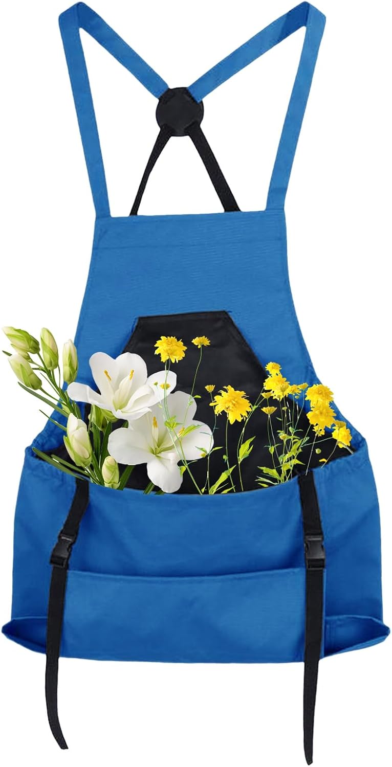 Farm Gardening Apron, Fruit Picking Utility Clothing, Large Pocket Cro