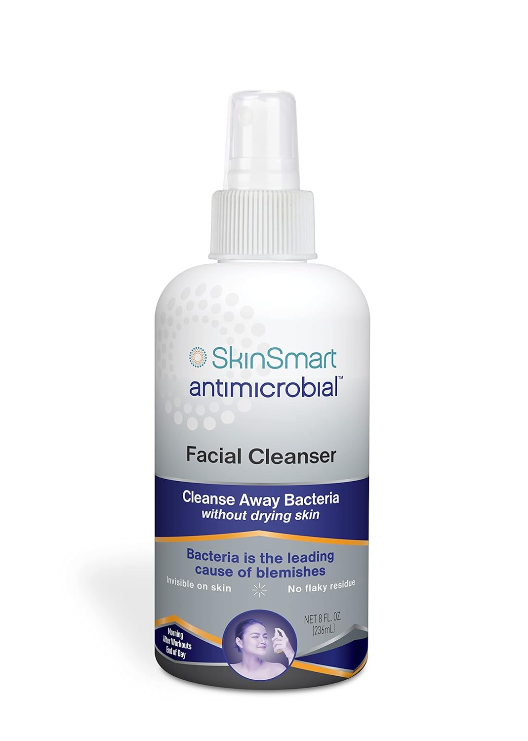 SkinSmart Antimicrobial Facial Cleanser for Breakouts & Blemishes; Hyp