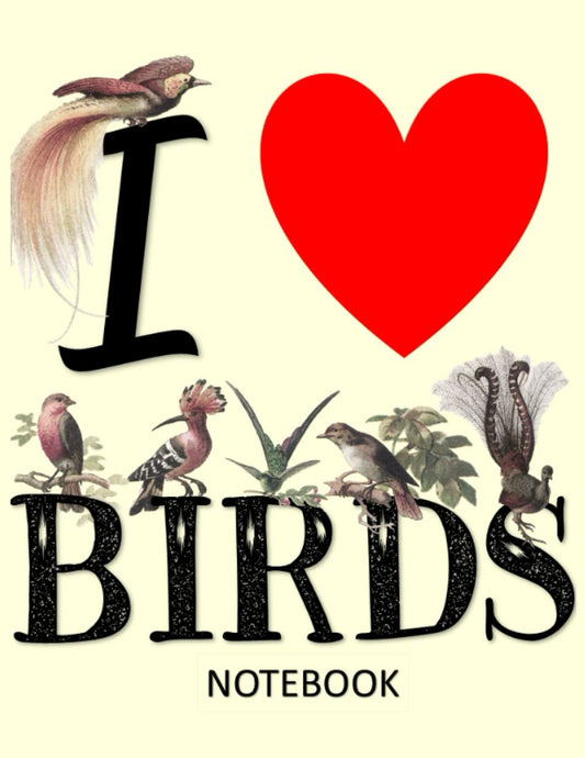 Bird Notebook: Cute Bird Journal for Bird Lovers | Great Gift for Christmas | Notebook for taking Notes, Journaling, Brainstorming Drawing and Creative Writing
